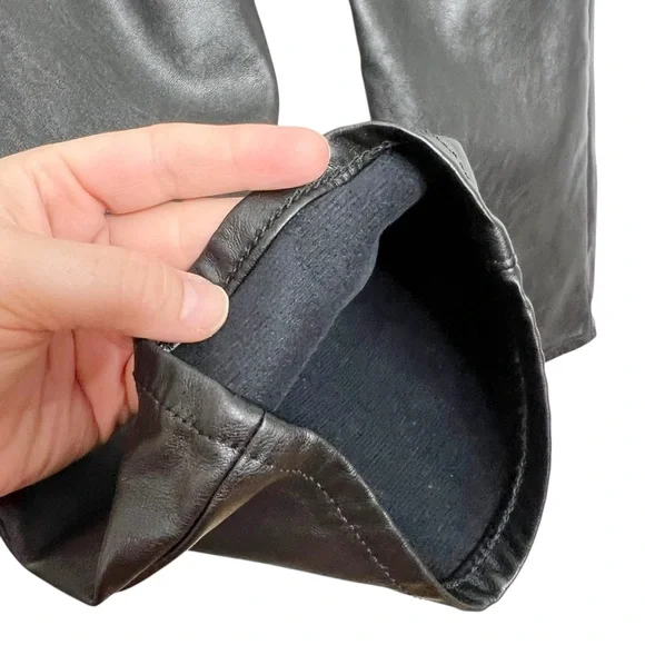 GAP Black Super Soft Faux Leather Vintage Slim High Rise Pants - Picture 5 of 16